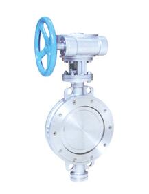 D373-10C/16/25金屬硬(ying)密封蝸(wō)輪對夾(jiá)蝶閥